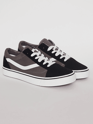 Zapatilla Lona Wave Hombre Gris Familyshop