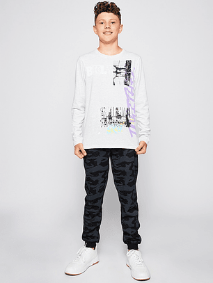 Polera Lolo Basic Gris Familyshop