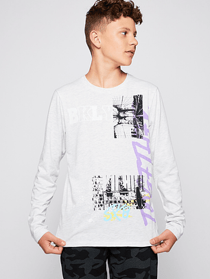 Polera Lolo Basic Gris Familyshop