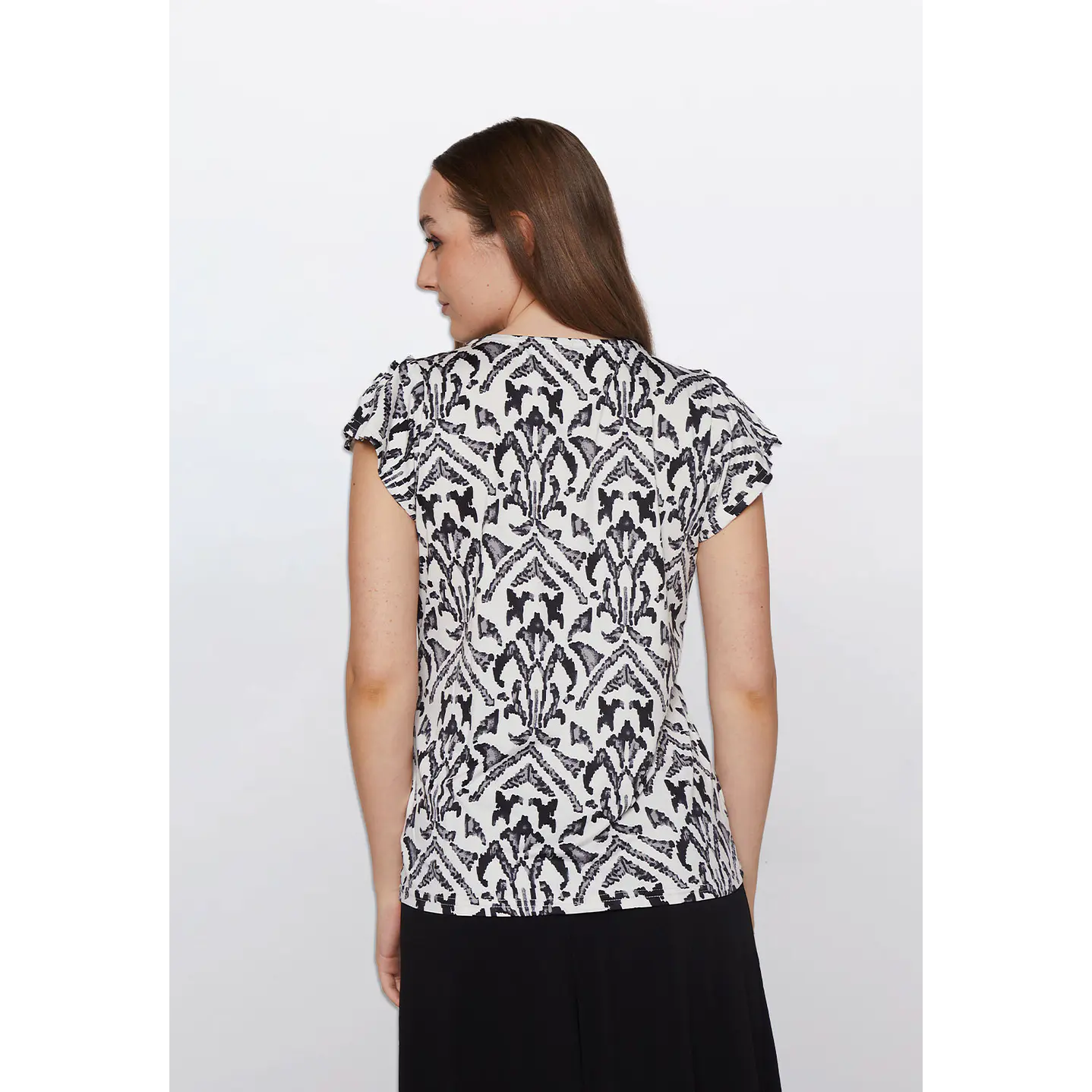 Polera Mujer Blanco Negro Familyshop 4