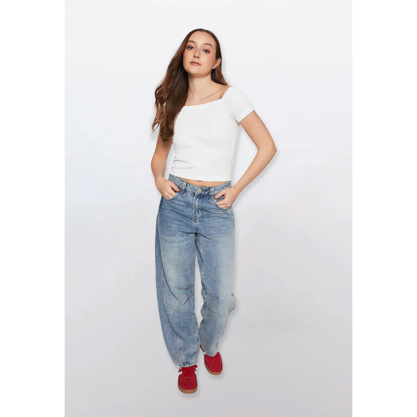 Jeans Balloon Mujer Celeste Familyshop 2