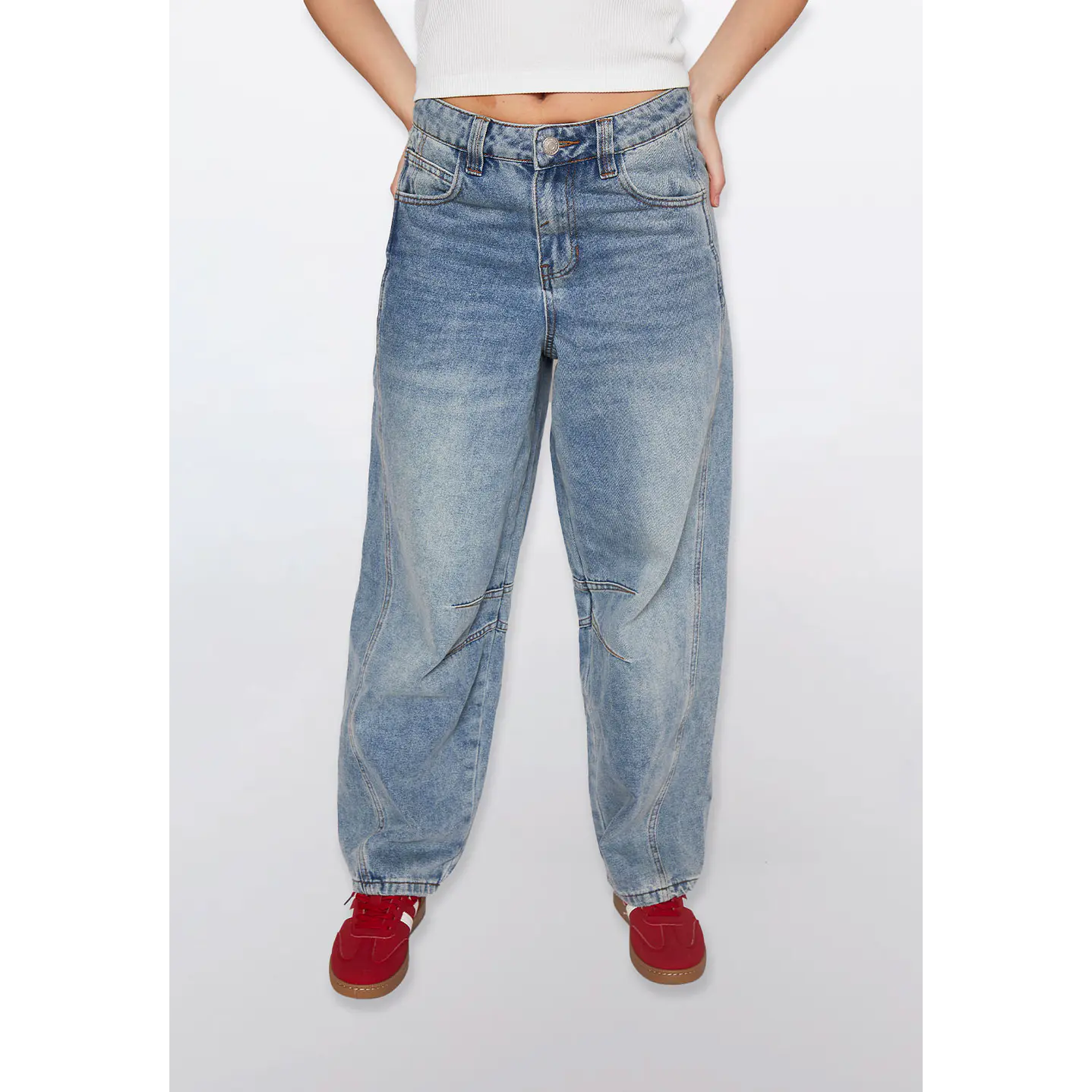 Jeans Balloon Mujer Celeste Familyshop 1