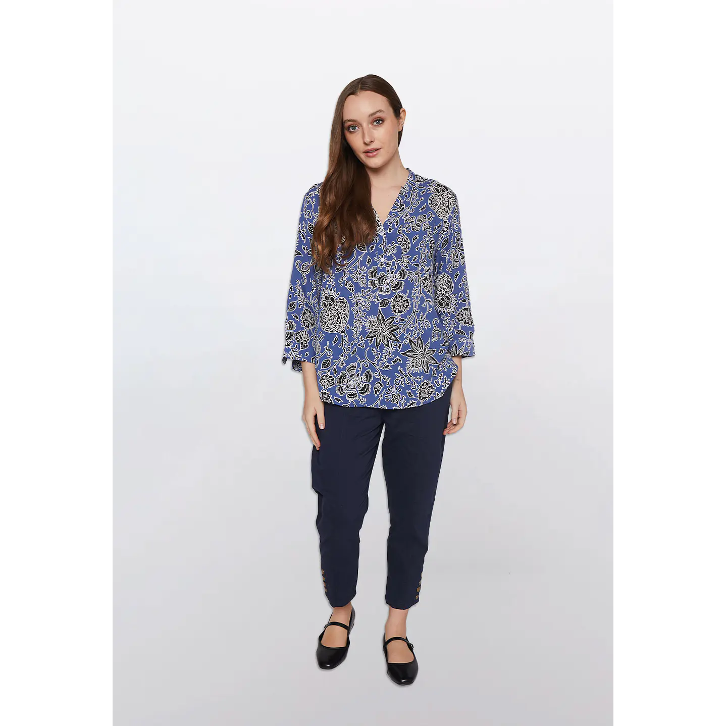 Blusa Chic Mao Mujer Azul Familyshop 2