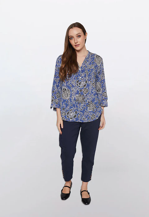 Blusa Chic Mao Mujer Azul Familyshop