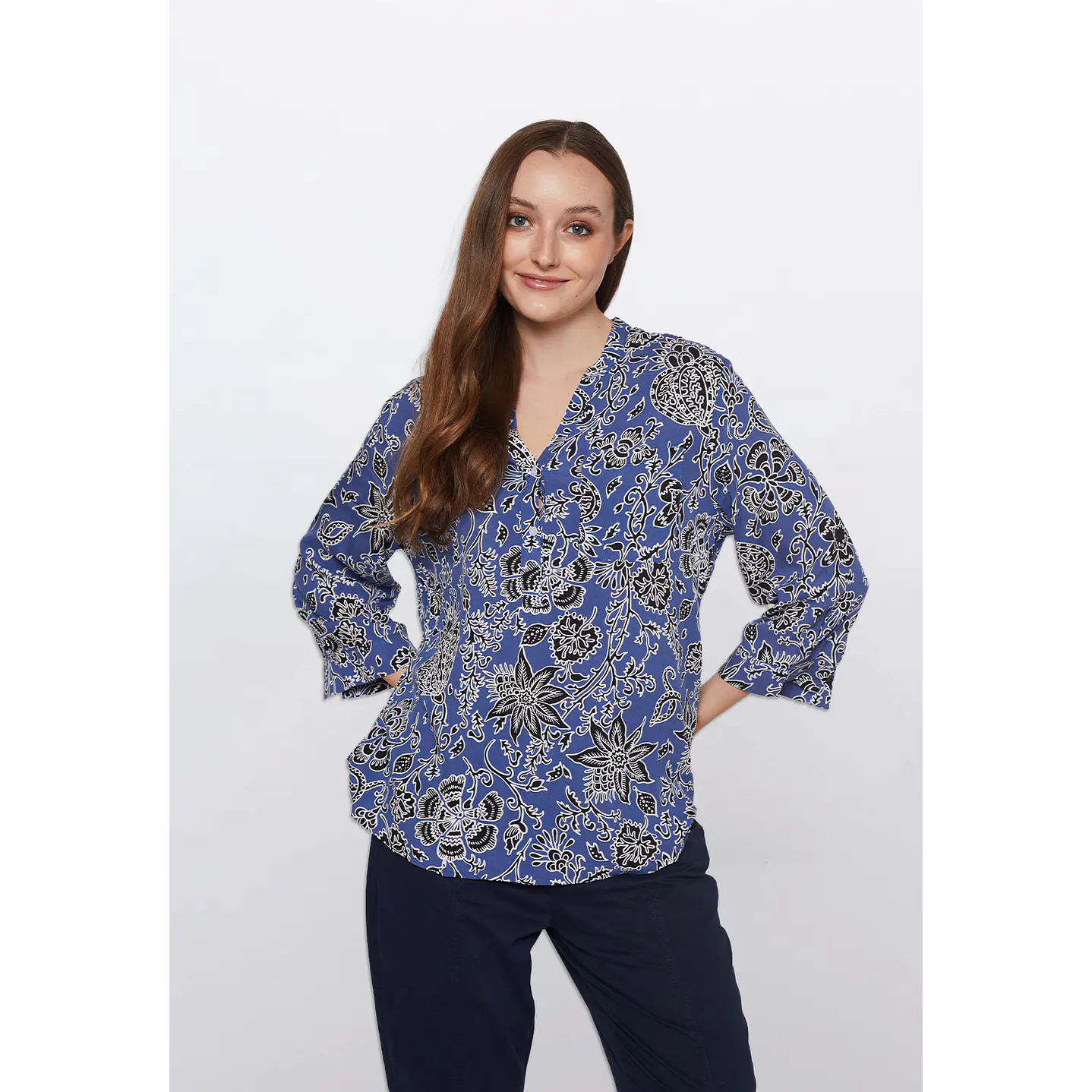 Blusa Chic Mao Mujer Azul Familyshop 1