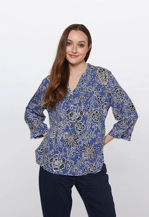 Blusa Chic Mao Mujer Azul Familyshop
