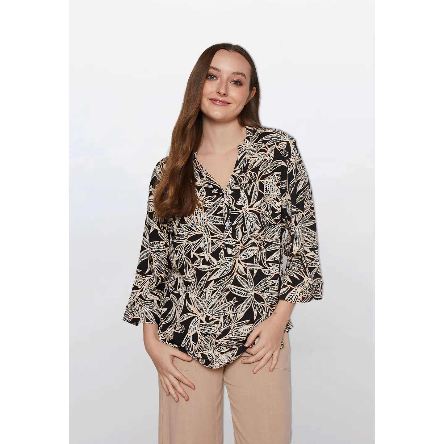 Blusa Chic Mao Mujer Negro Familyshop 1