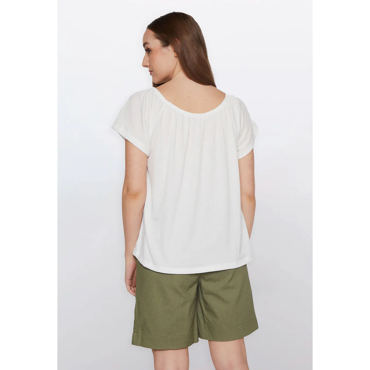 Polera Mujer Chic Botones Crudo Familyshop 4