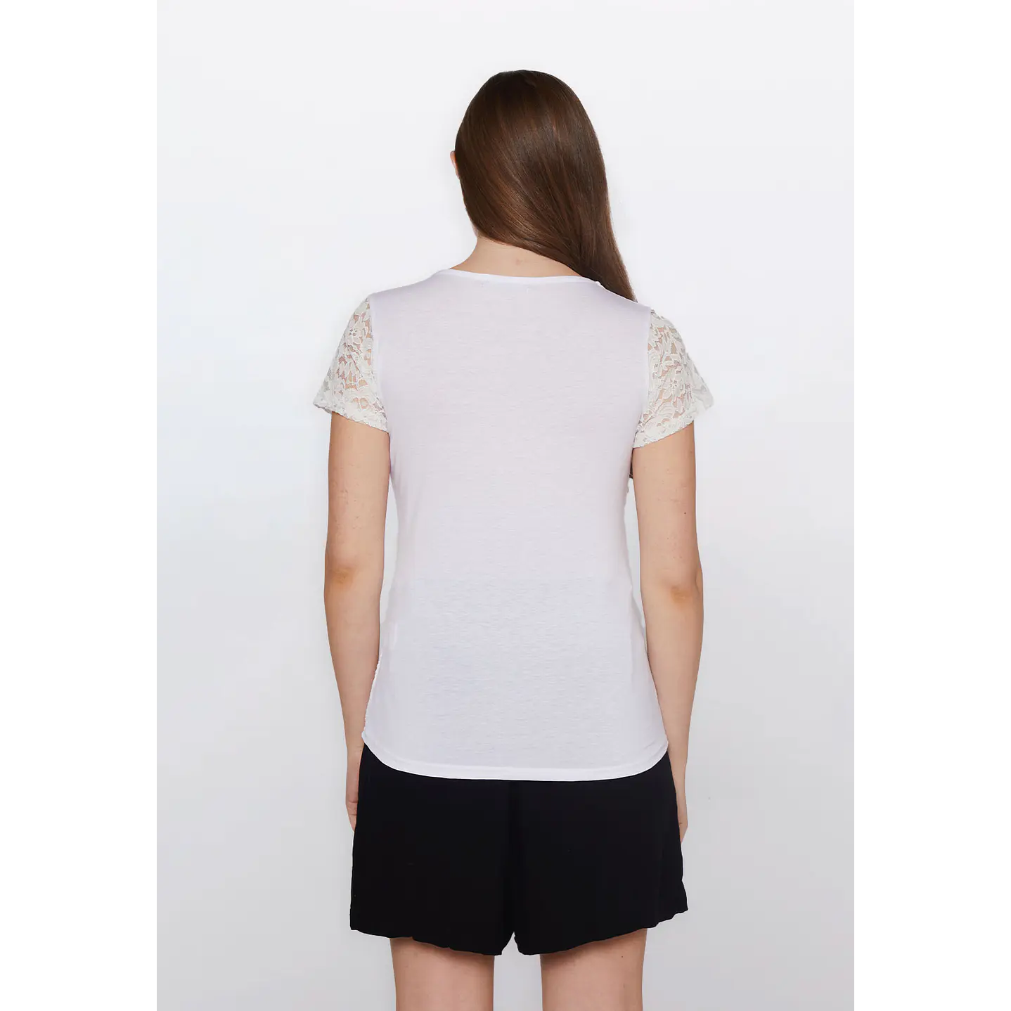 Polera Mujer Encaje Crudo Familyshop 4