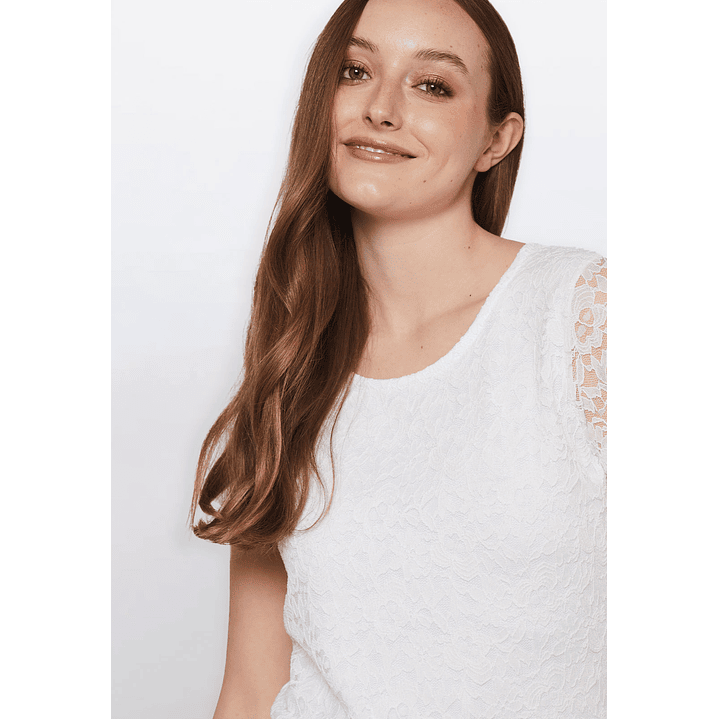 Polera Mujer Encaje Crudo Familyshop 3