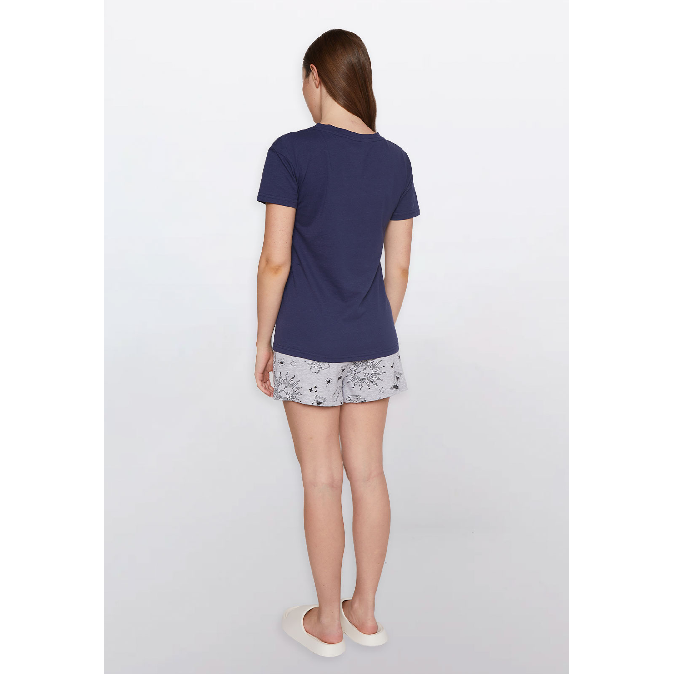 Pijama Corto Estrella Mujer Morado Familyshop 4