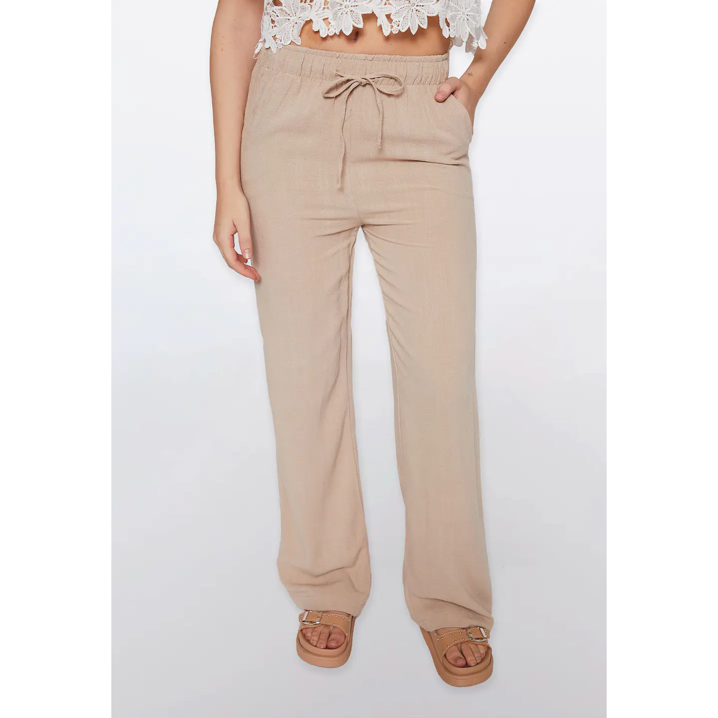 Pantalón Mujer Con Cordón Ajustable Familyshop 1
