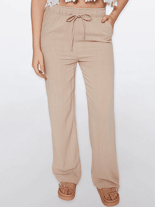 Pantalón Mujer Manga Corta Beige Familyshop