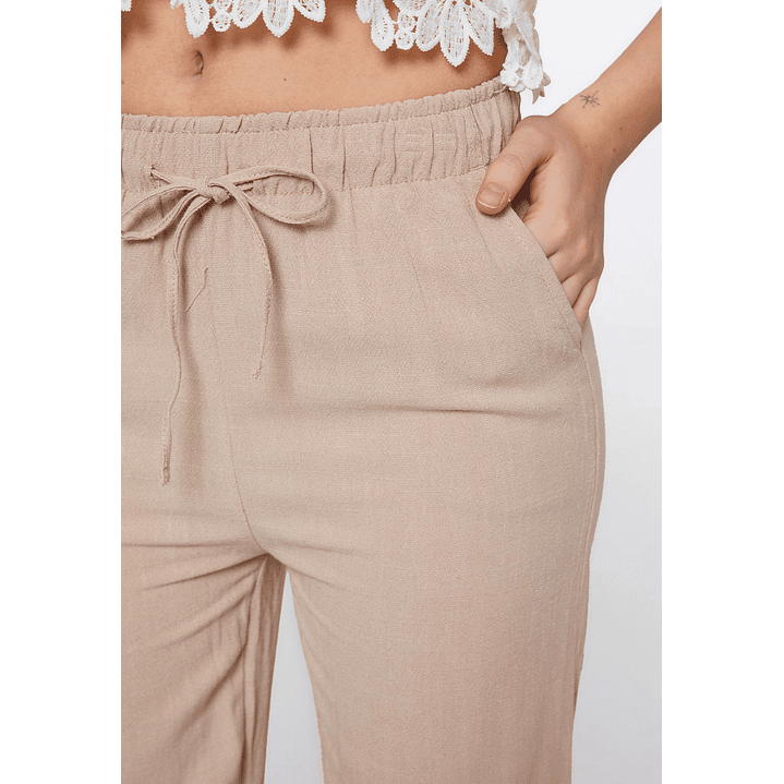 Pantalón Mujer Manga Corta Beige Familyshop 4