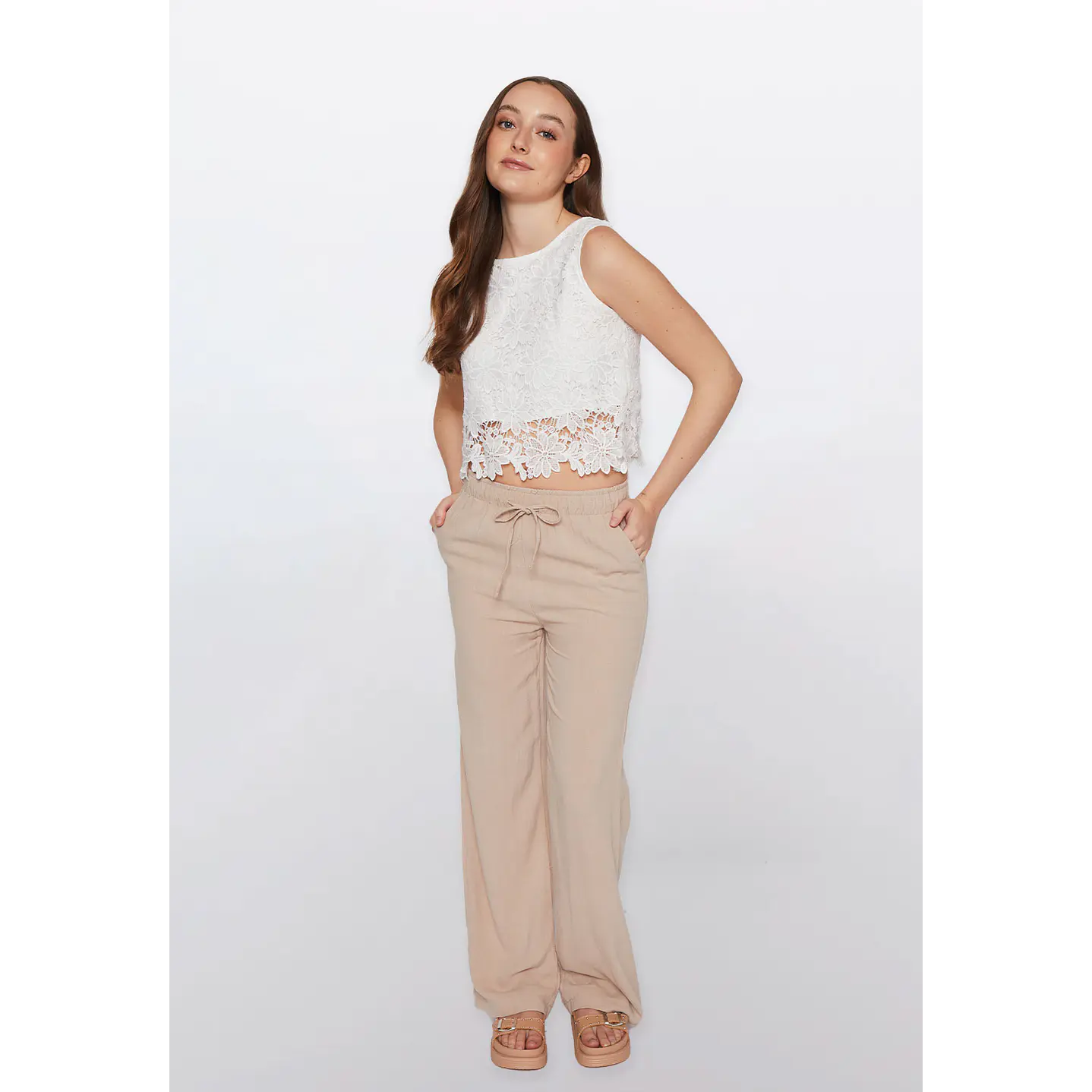 Pantalón Mujer Con Cordón Ajustable Familyshop 2