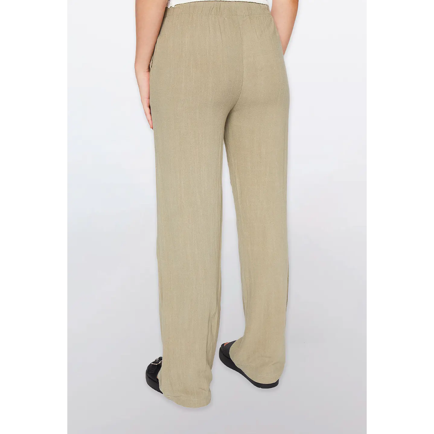 Pantalón Mujer Con Cordón Ajustable  Verde Familyshop 3