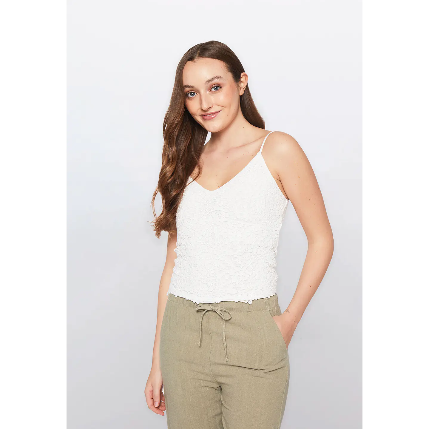 Polera Mujer Crochet Crudo Familyshop 1