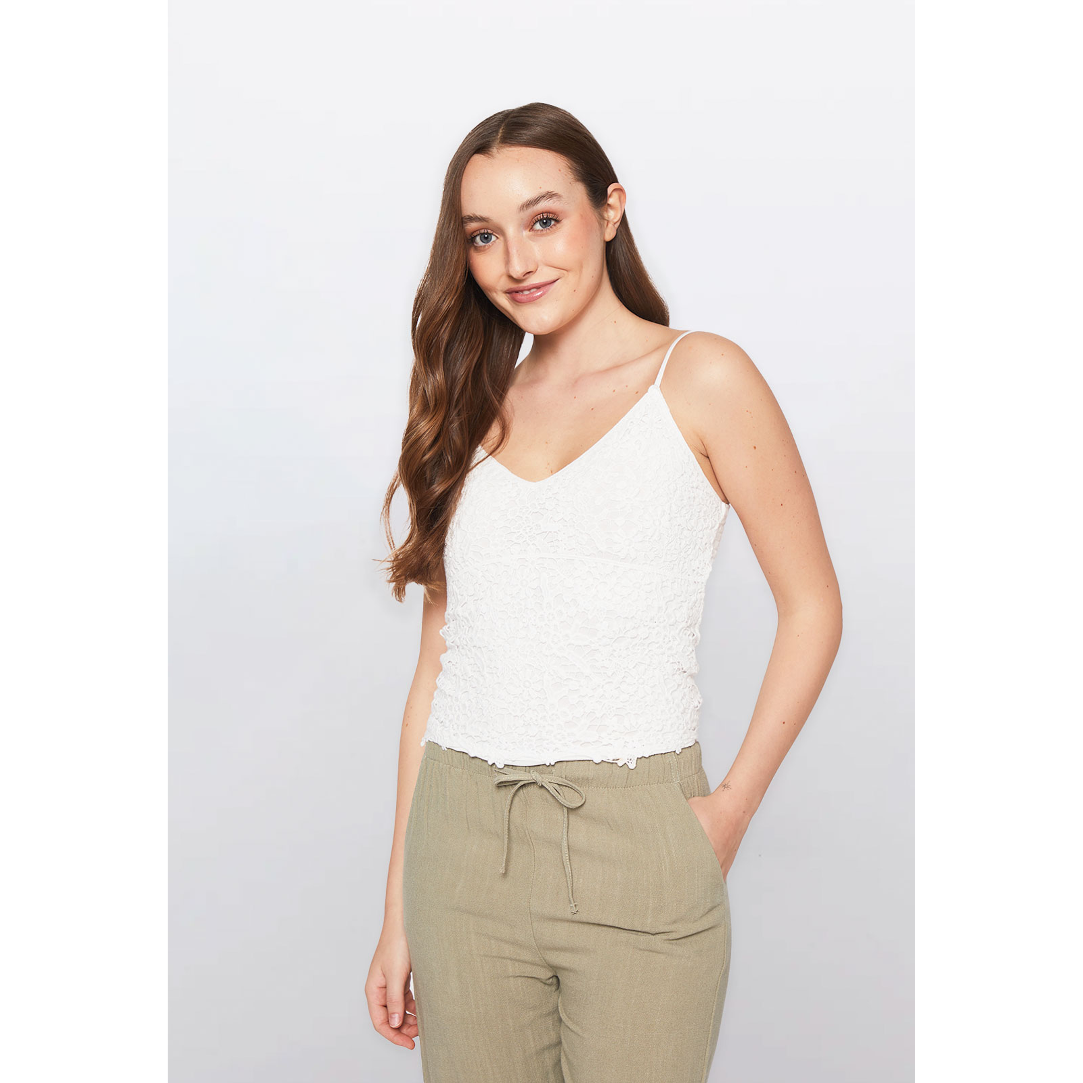 Polera Mujer Crochet Crudo Familyshop 1