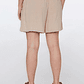 Short Mujer Chic Lino Beige Familyshop - Miniatura 4
