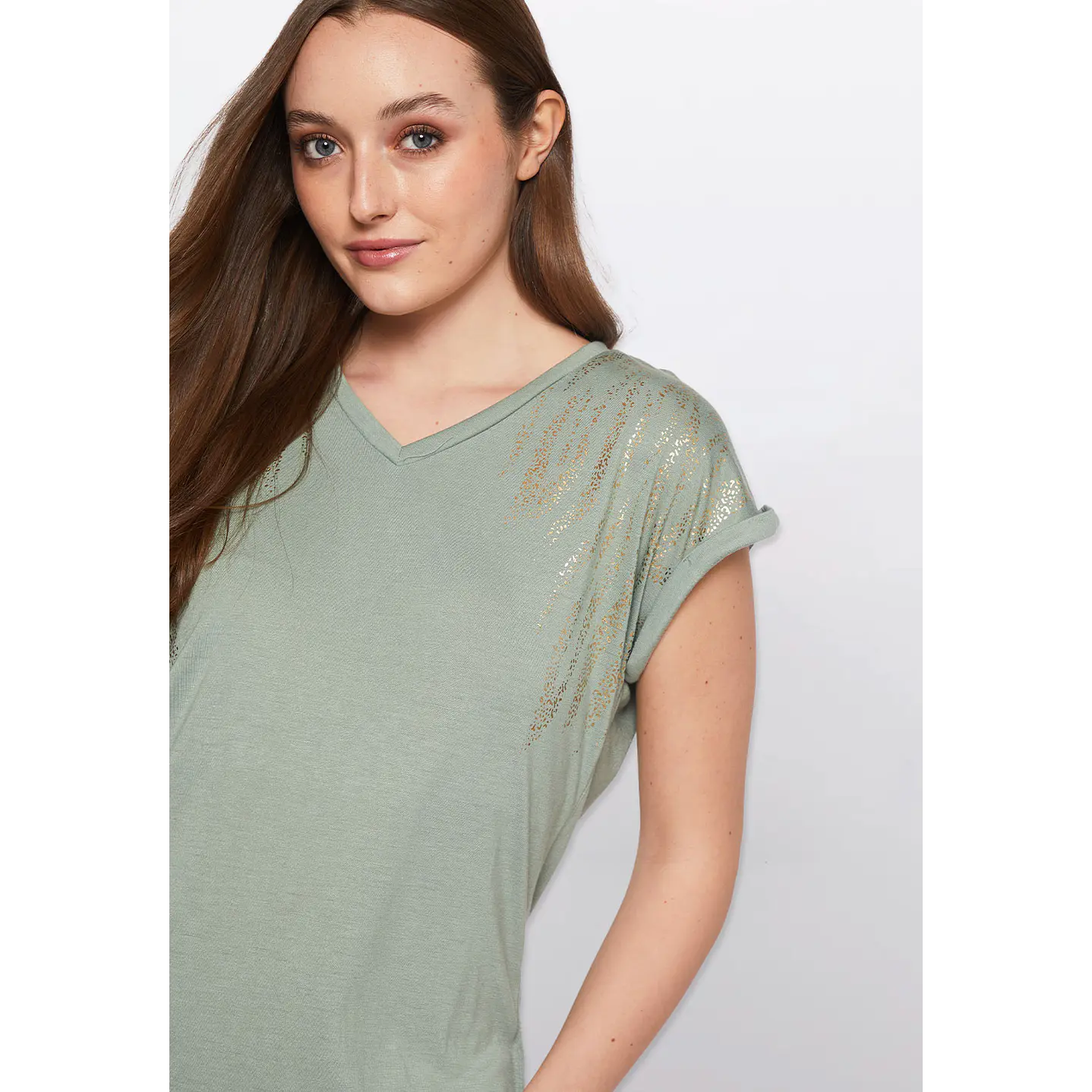 Polera Mujer Gold Hombro Verde Familyshop 3