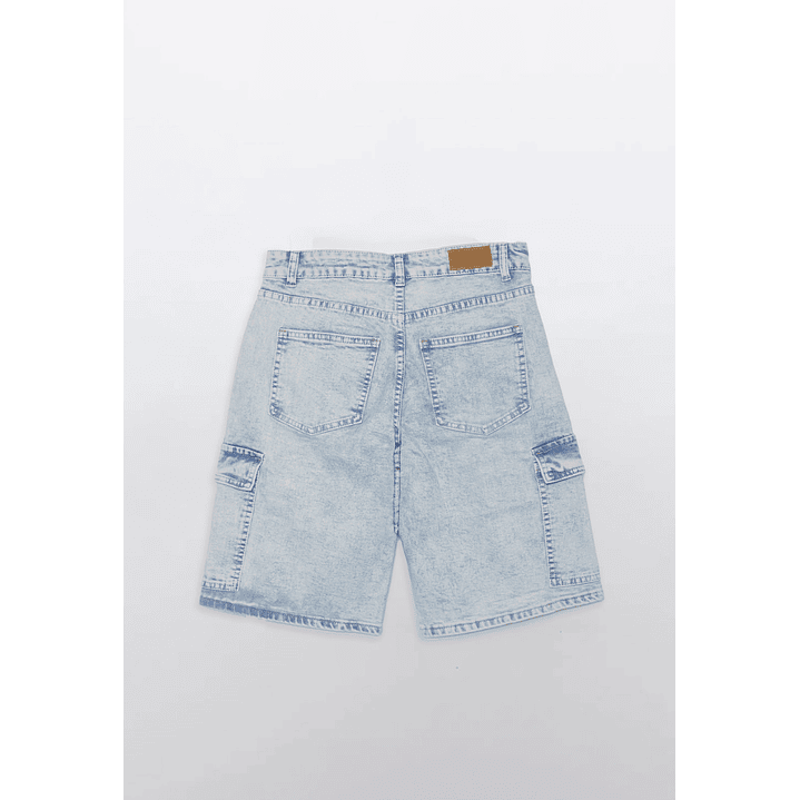 Bermuda Lolo Cargo Denim Azul Familyshop 2
