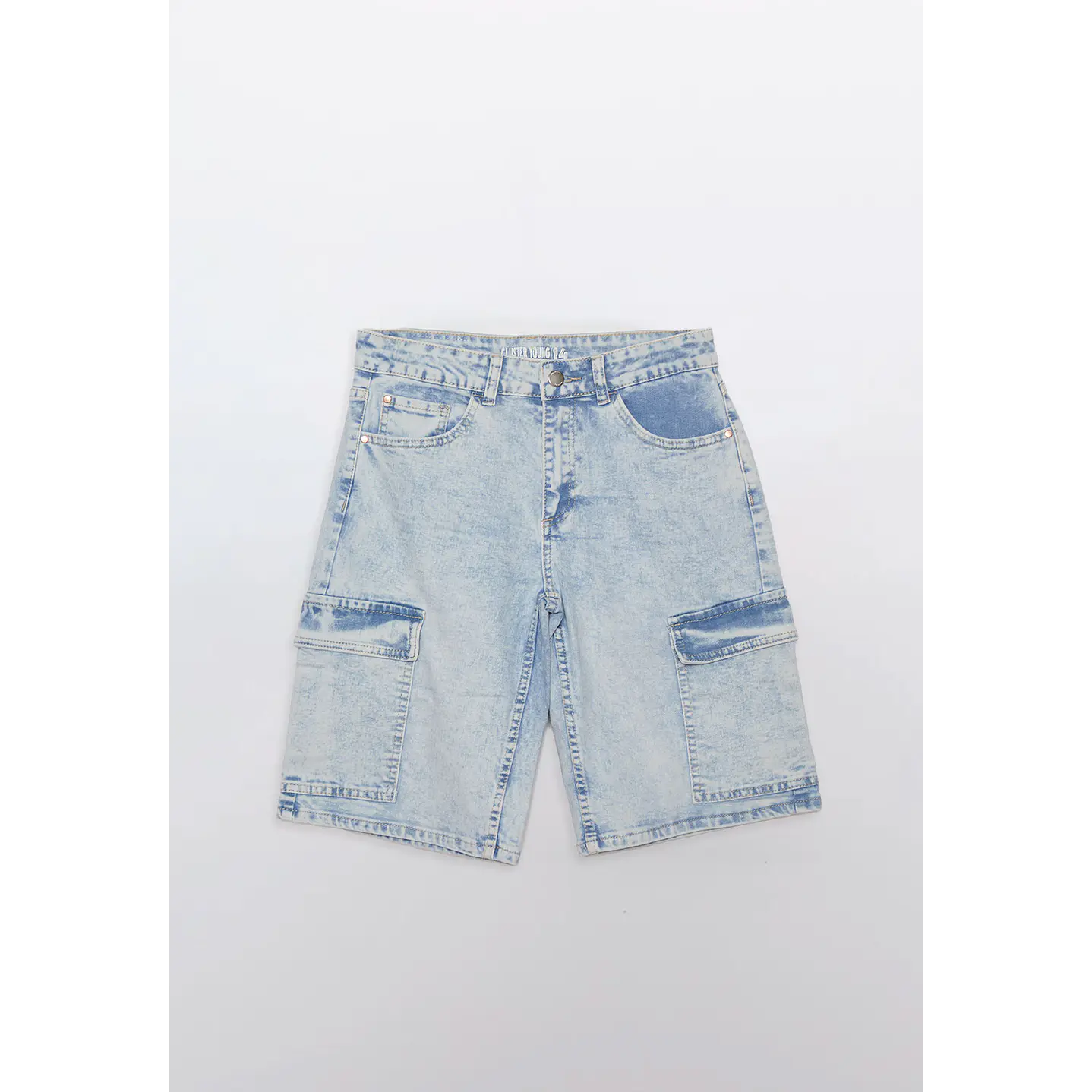 Bermuda Lolo Cargo Denim Azul Familyshop 1