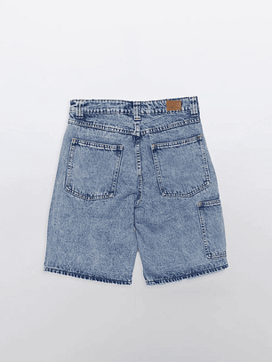 Bermuda Lolo Denim Loose Azul Familyshop