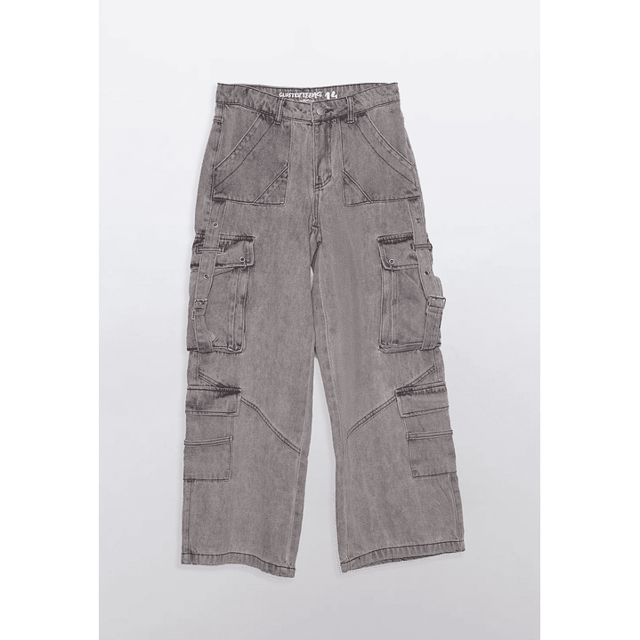 Jeans Lola Cargo Gris Familyshop 1