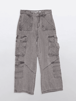 Jeans Lola Cargo Gris Familyshop