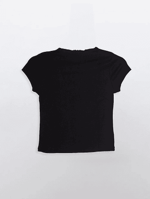 Polera Lola Strass Moda Negro Familyshop