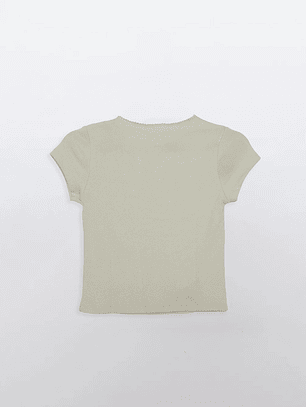 Polera Lola Strass Moda Verde Familyshop