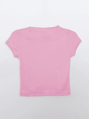 Polera Lola Strass Moda Rosado Familyshop