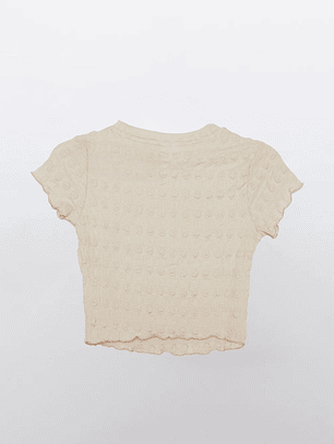 Polera Lola Textura Beige Familyshop