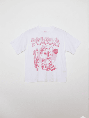 Polera Lola Anime Blanco Familyshop