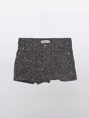 Short Lola Leaopardo Negro Familyshop