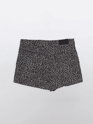 Short Lola Leaopardo Negro Familyshop