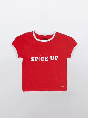 Polera Lola Manga Corta Rojo Familyshop