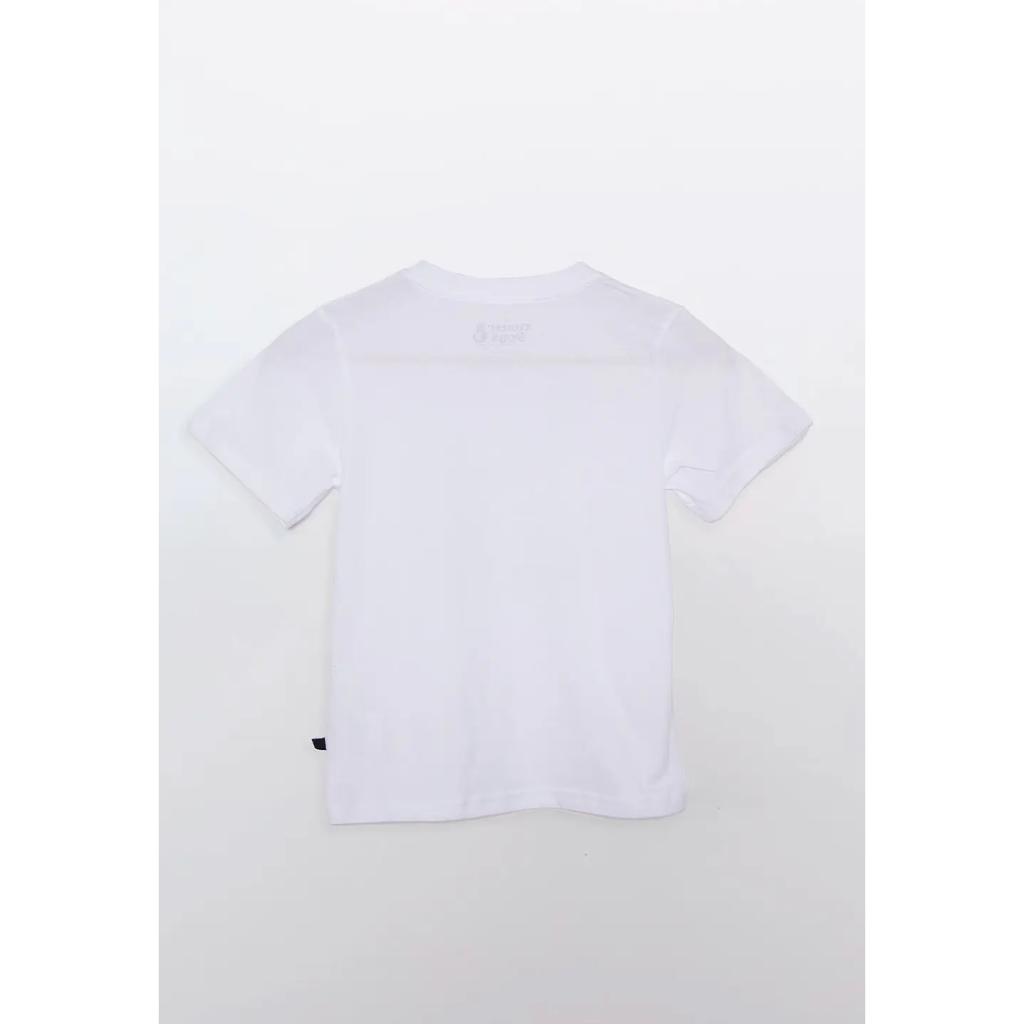 Polera Embossing Manga Corta Blanco Familyshop 2