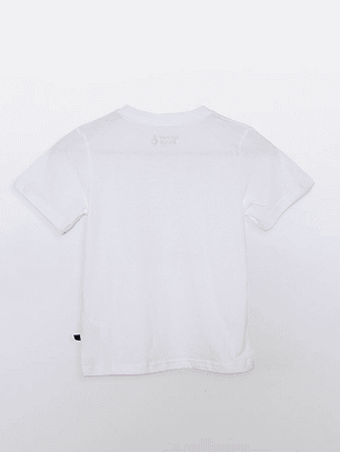Polera Embossing Manga Corta Blanco Familyshop
