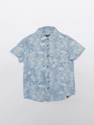 Camisa Niño Manga Corta Blanco Familyshop