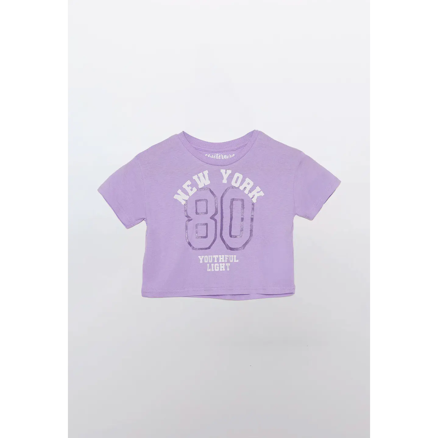 Polera Niña Manga Corta Morado Familyshop 1