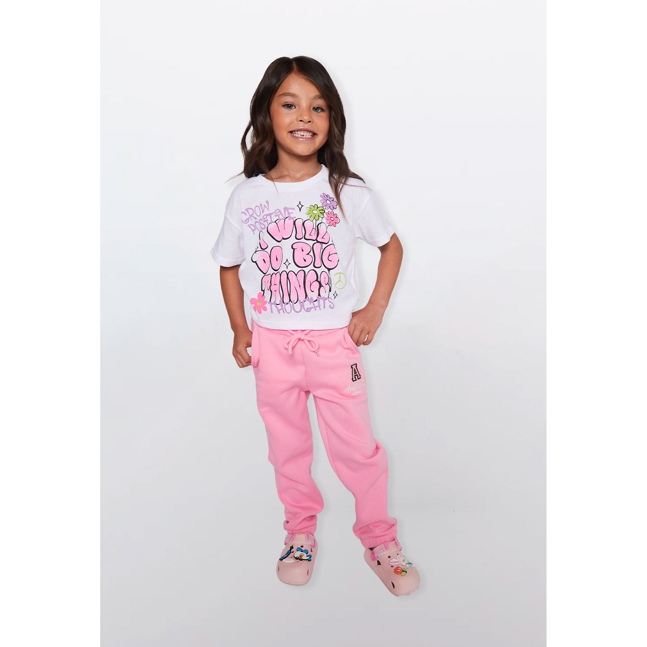 Pantalón Buzo Jogger College Niña Palo Rosa Familyshop 2