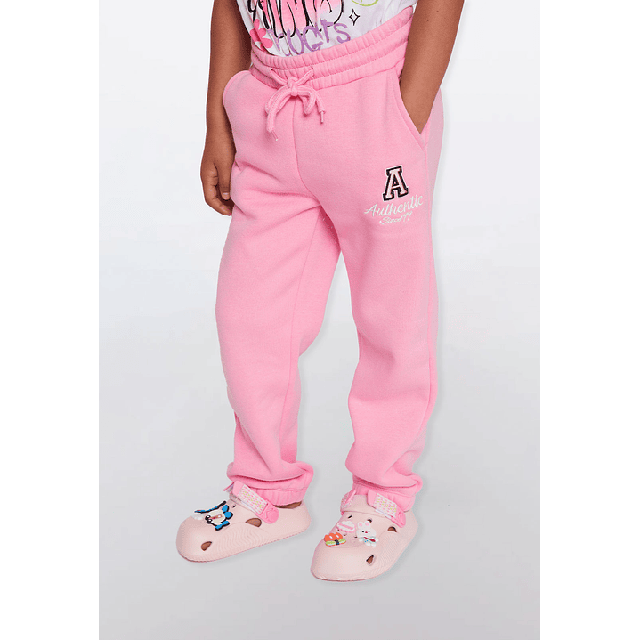 Pantalón Buzo Jogger College Niña Palo Rosa Familyshop 1