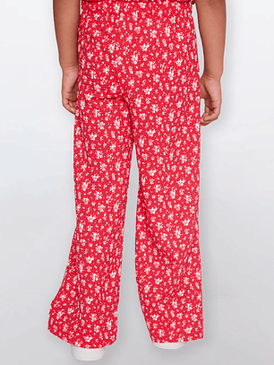Pantalón Niña Pretina Elástica Rojo Familyshop