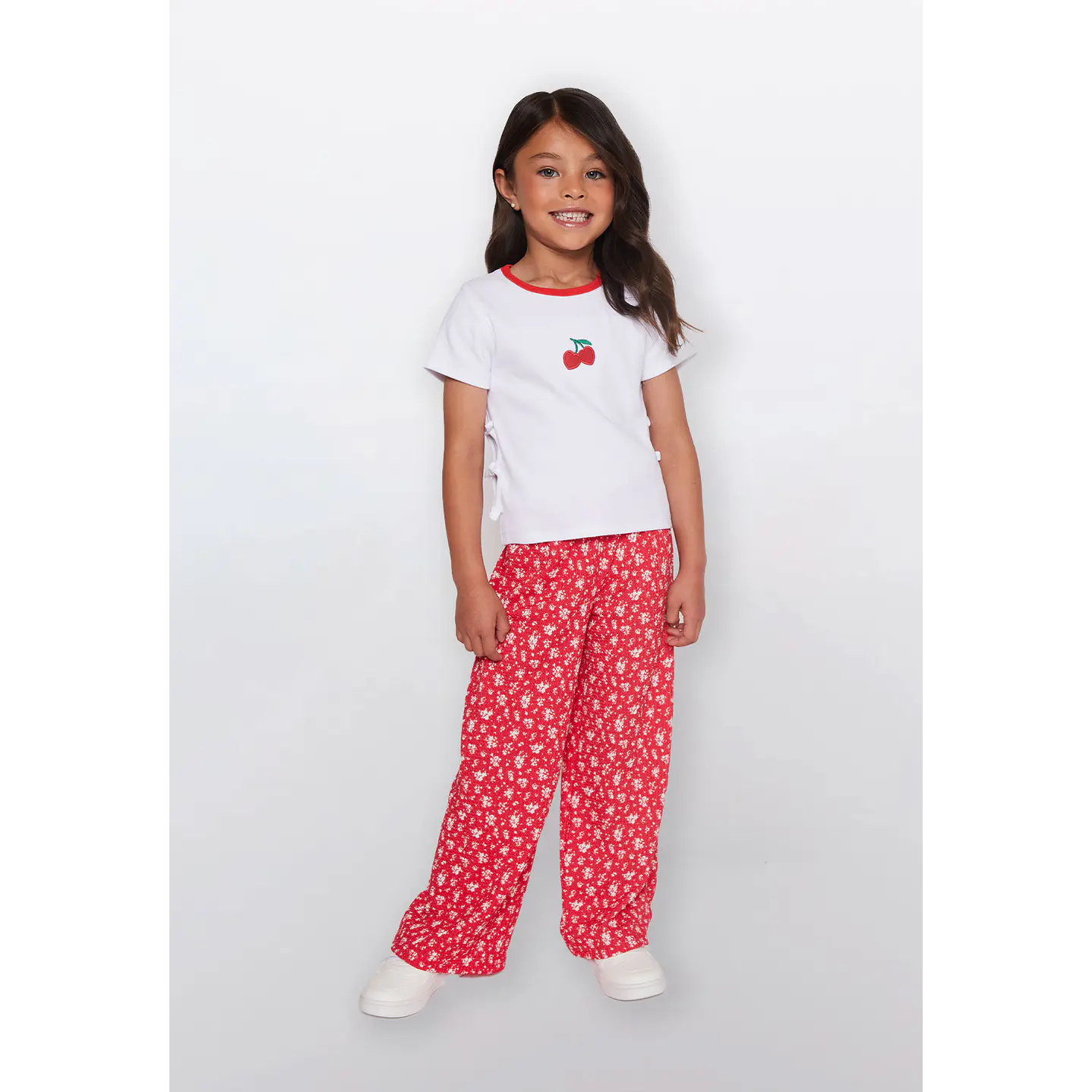 Polera Niña Cherry Blanco Familyshop 2