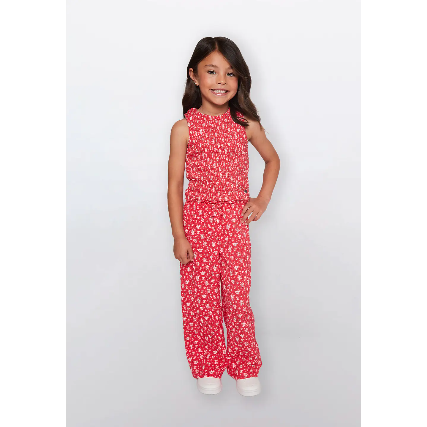 Polera Niña Sin Mangas Rojo Familyshop 2