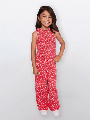 Polera Niña Sin Mangas Rojo Familyshop