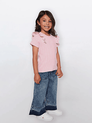 Jeans Niña Wide Leg Azul Familyshop