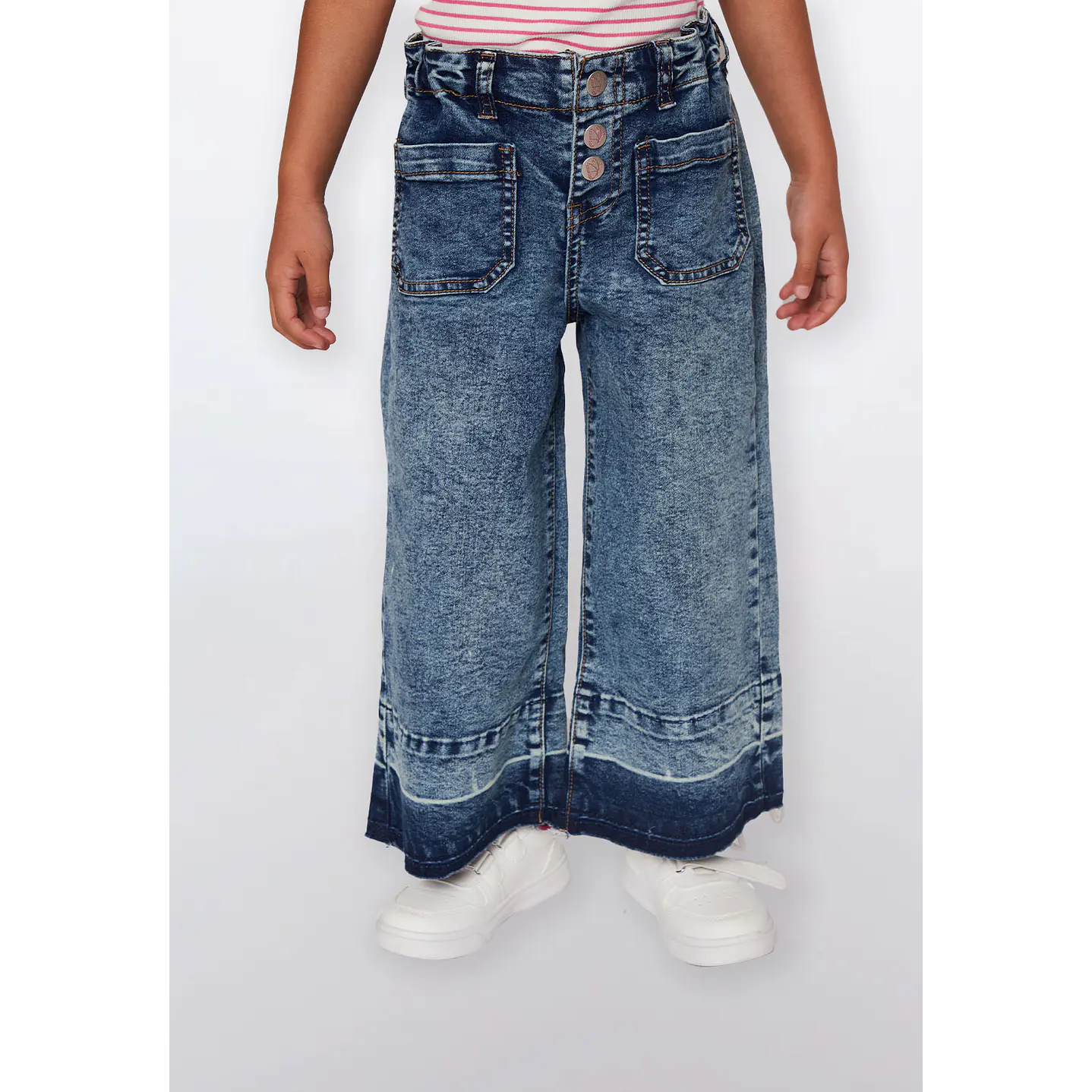 Jeans Niña Wide Leg Azul Familyshop 1