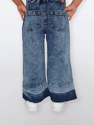 Jeans Niña Wide Leg Azul Familyshop